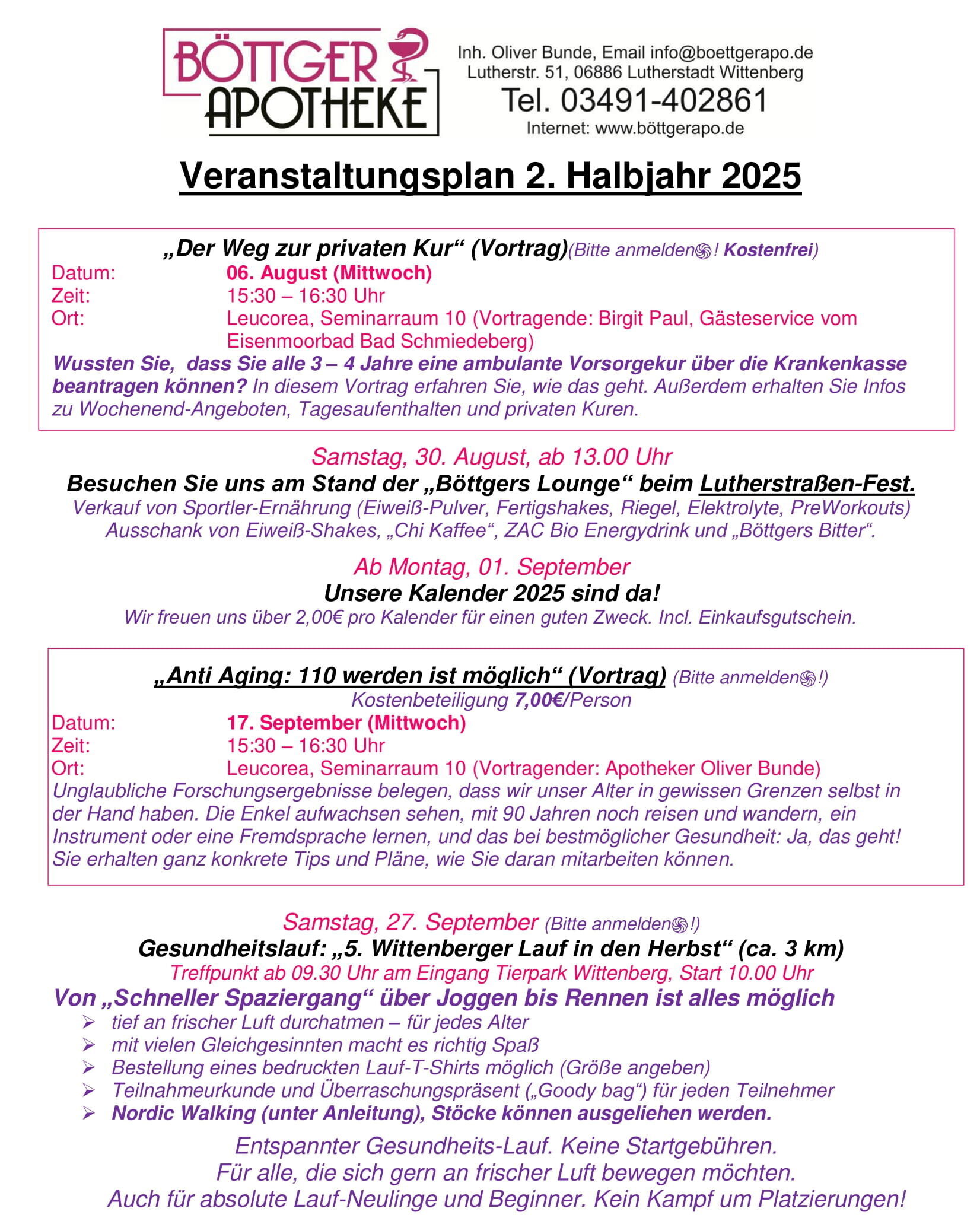 Veranstaltungsplan der Böttger-Apotheke-1-2025